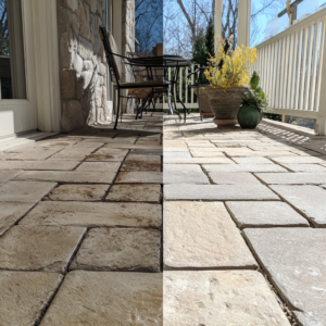 How to clean patio pavers