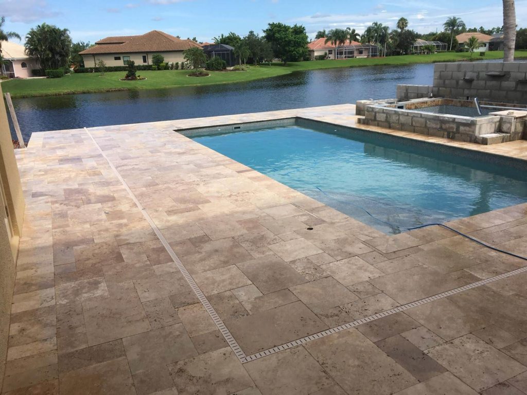what are travertine pavers