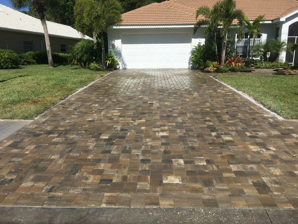 pavers sealed with wet look