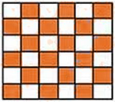 Checkerboard paver pattern