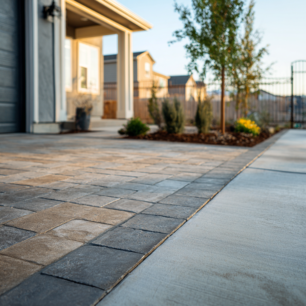 Asphalt vs Concrete Paver Driveway