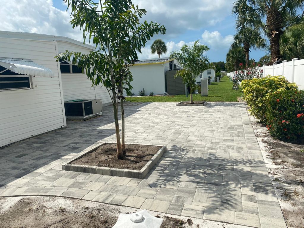  a paver patio