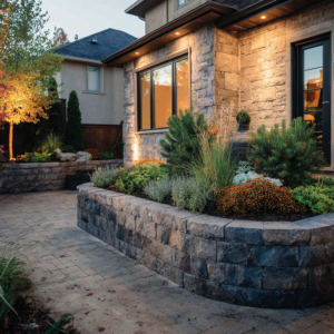 How much does a retaining wall block weigh?