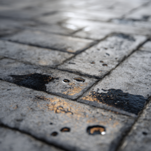 How to remove old oil stains from pavers