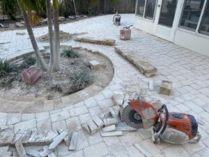 How to cut concrete pavers