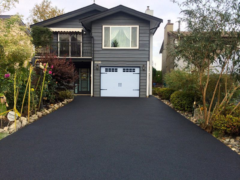 rubber driveway house