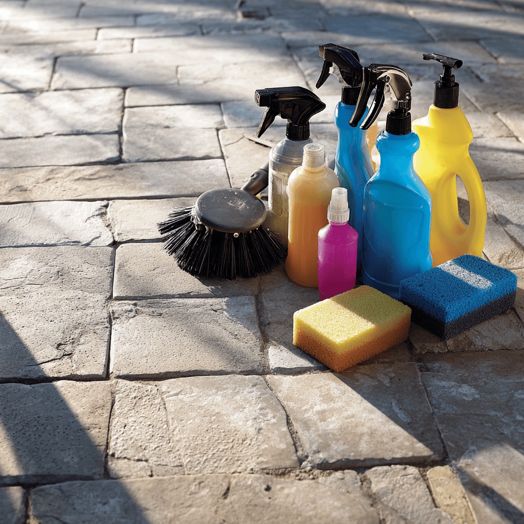 Paving stones cleaning products