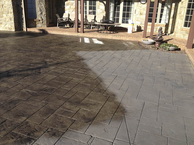 dry sealer on concrete