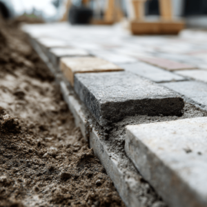 Thin patio pavers over concrete
