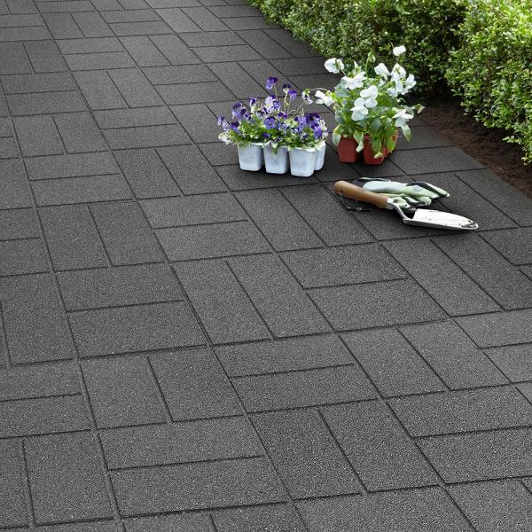 rubber eco-friendly patio paver
