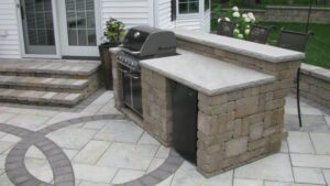 paver grill station