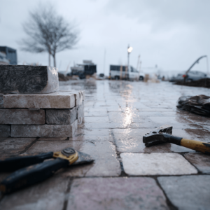 Can you lay pavers in the rain? Paver basics