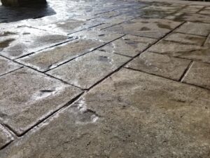 Lay Pavers in the Rain