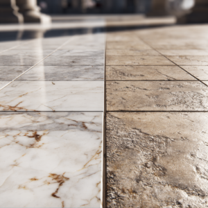 Marble vs travertine pool deck: how to make the best choice