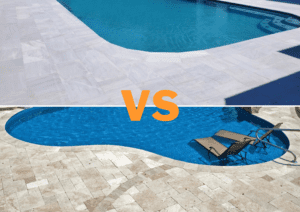 Marble vs Travertine Pool Deck