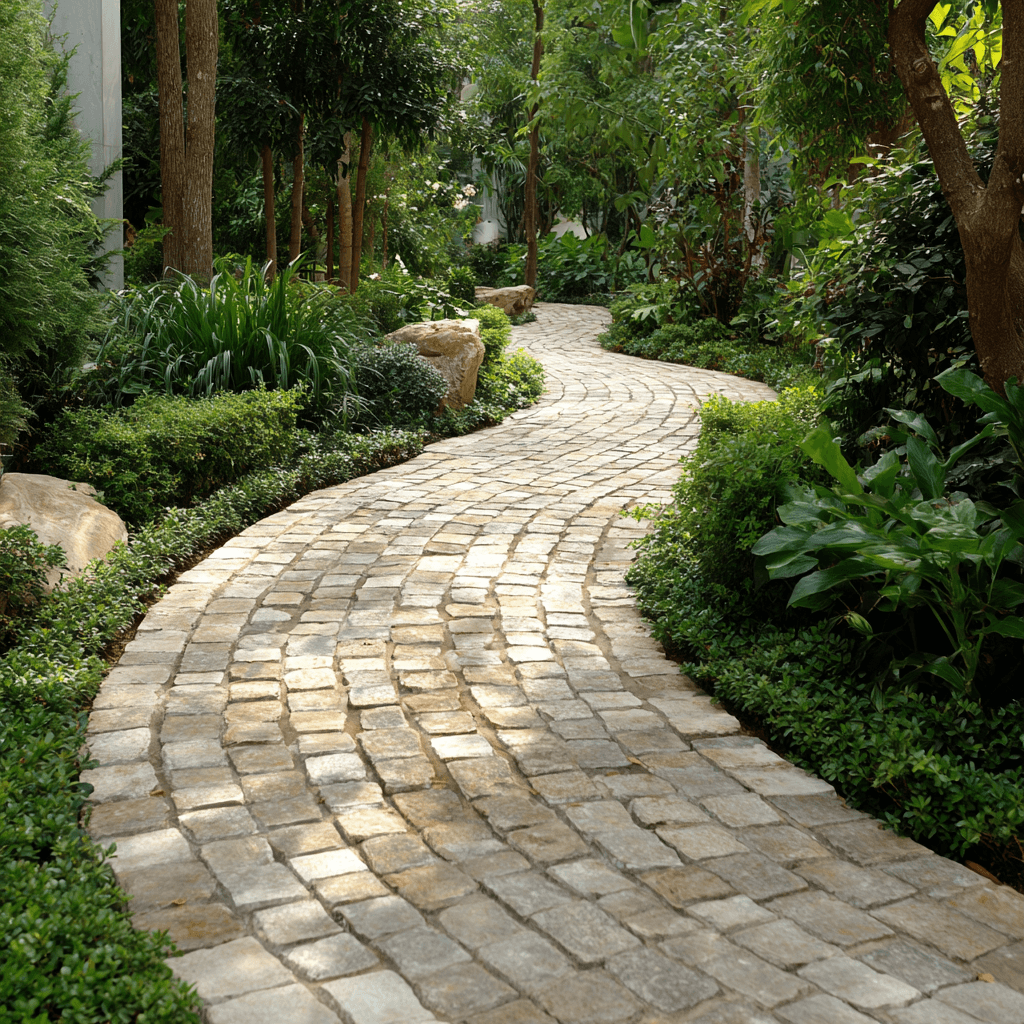 Curved pavers: options and applications
