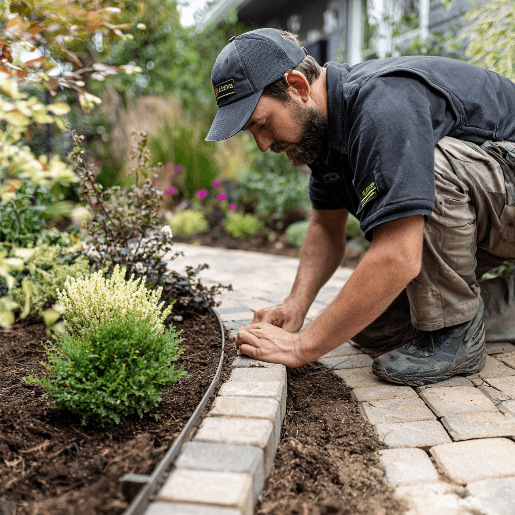 Metal paver edging: enhanced landscape design