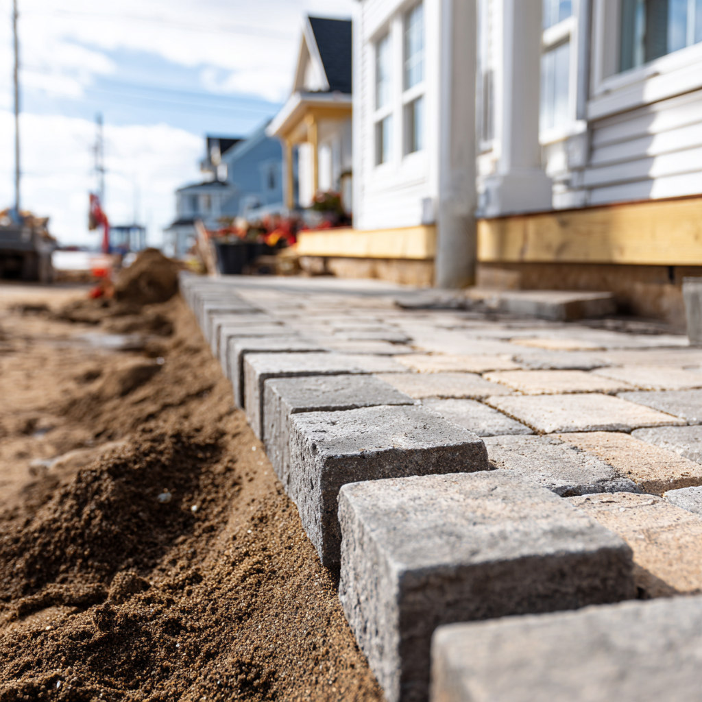 Is it possible to install pavers against the house foundation?