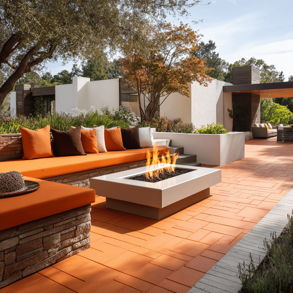 Can you put a fire pit on rubber pavers?