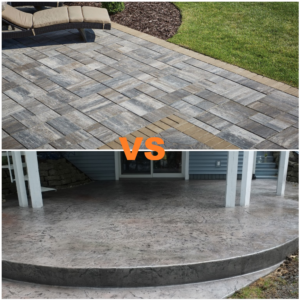 pavers vs concrete per square foot