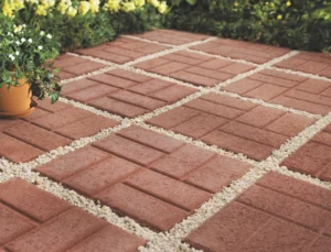 red square pavers