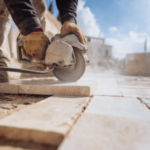 How to cut travertine pavers: tips and techniques