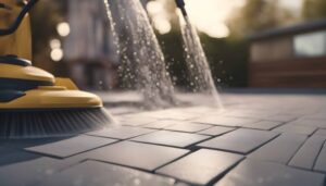 how to clean belgard pavers