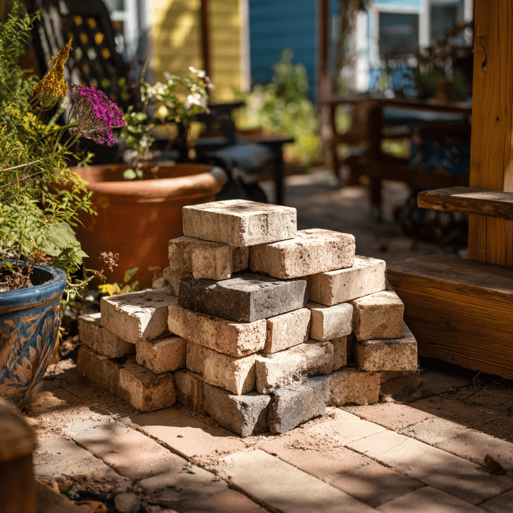 Creative leftover paver ideas