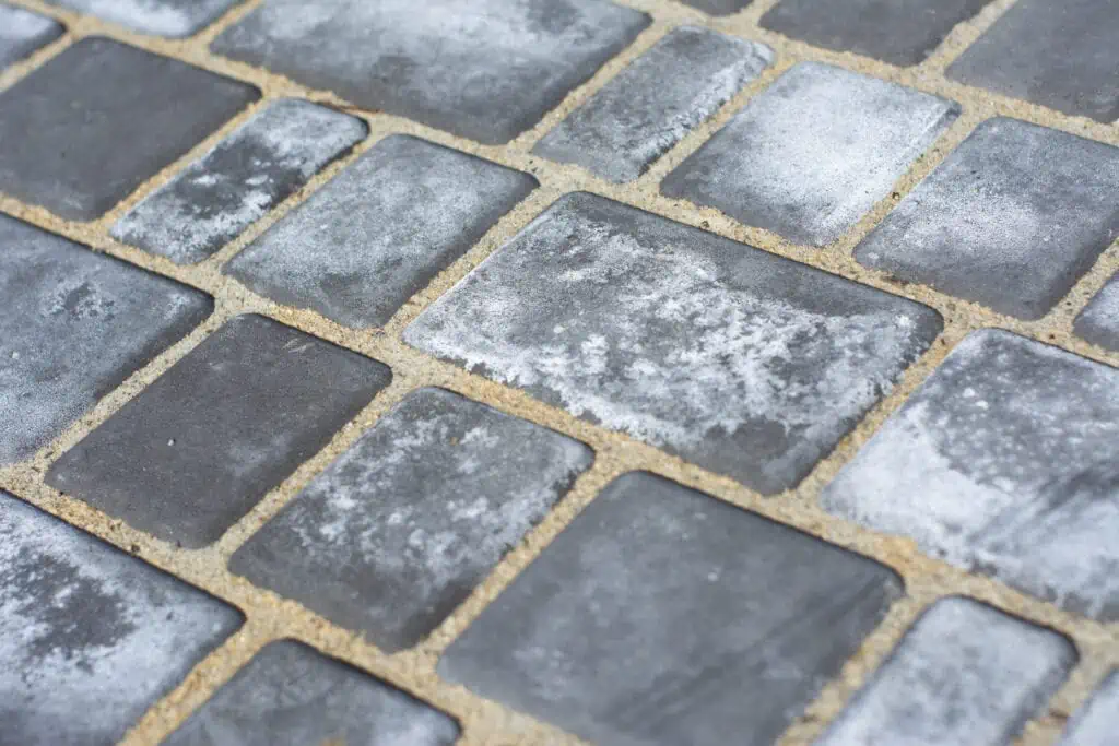 why do pavers turn white