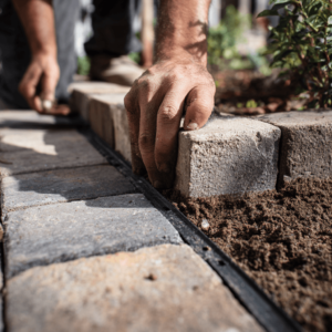 How to install paver edging