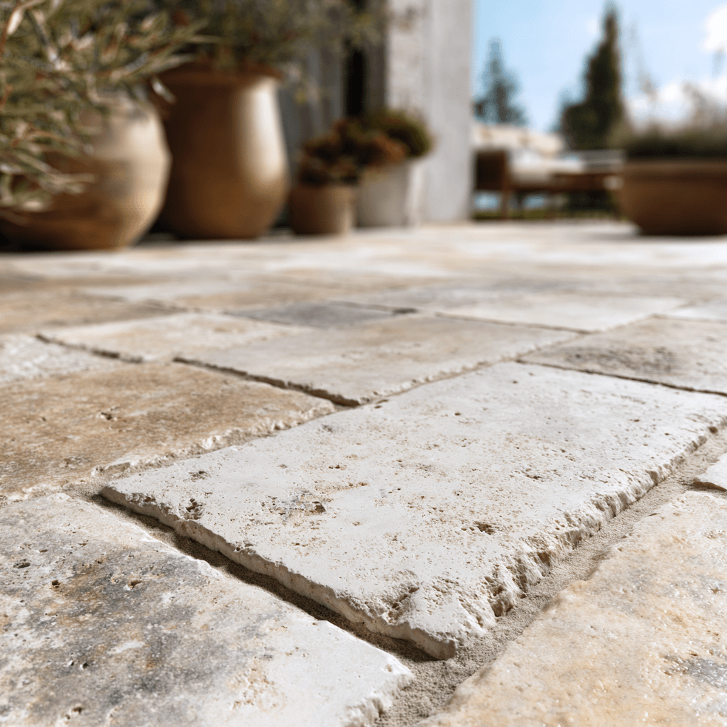The unmatched beauty of tumbled travertine pavers