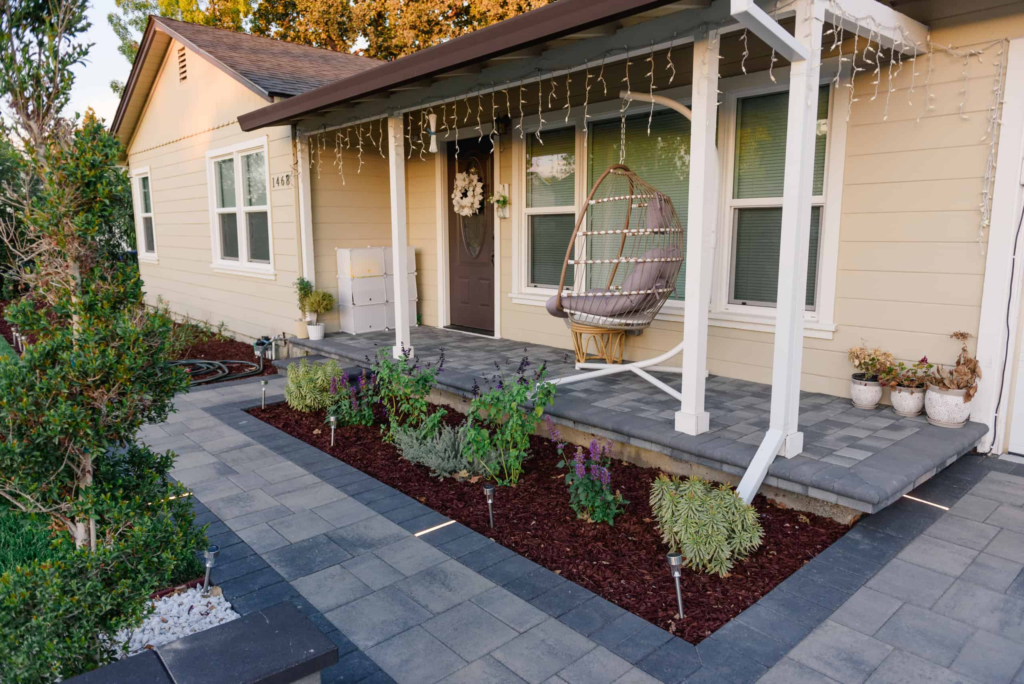 pavers on porch