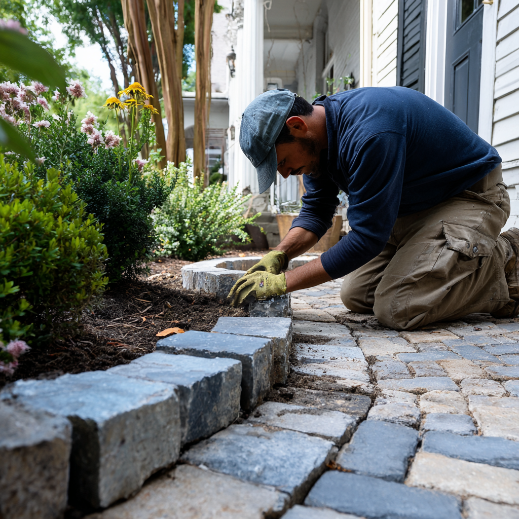 Fixing paver edging