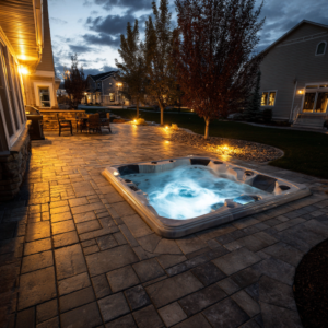 Can you put a hot tub on pavers?