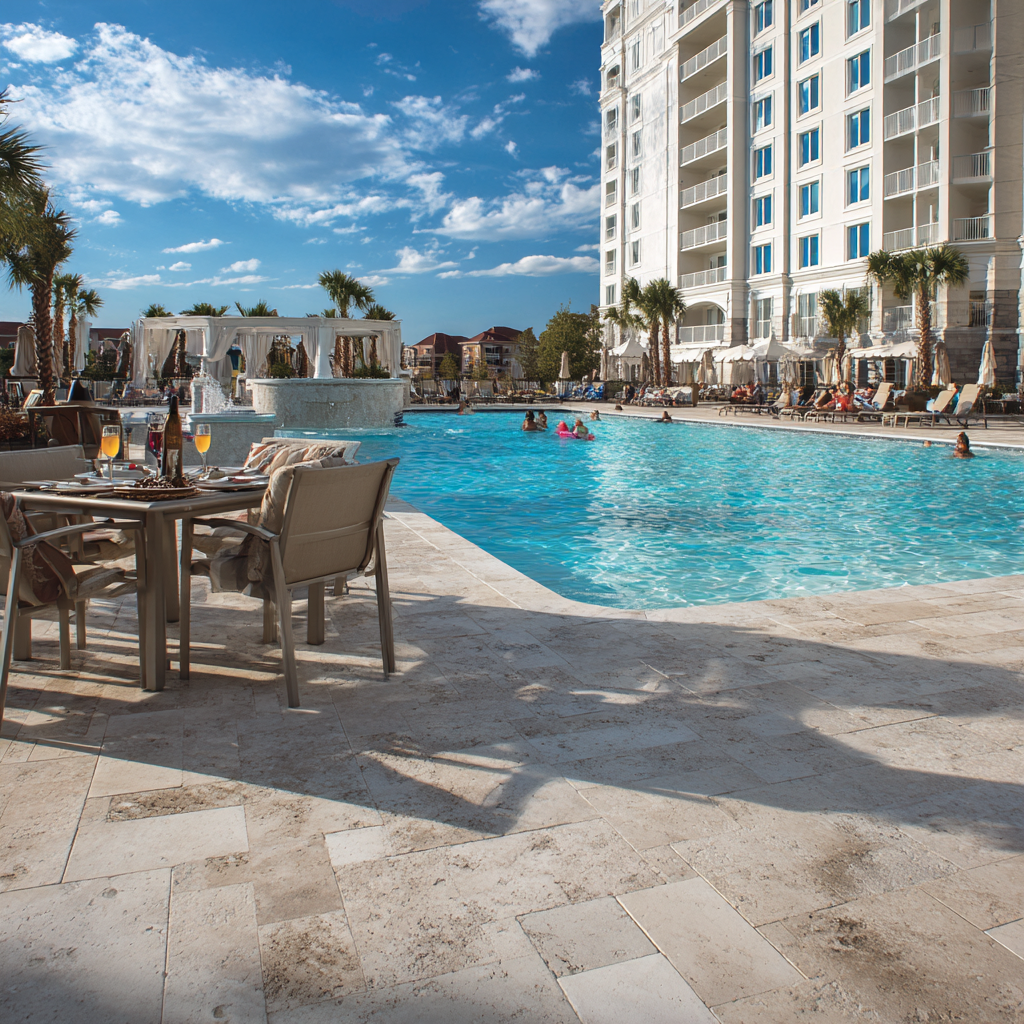 Do pavers get hot in the sun?
