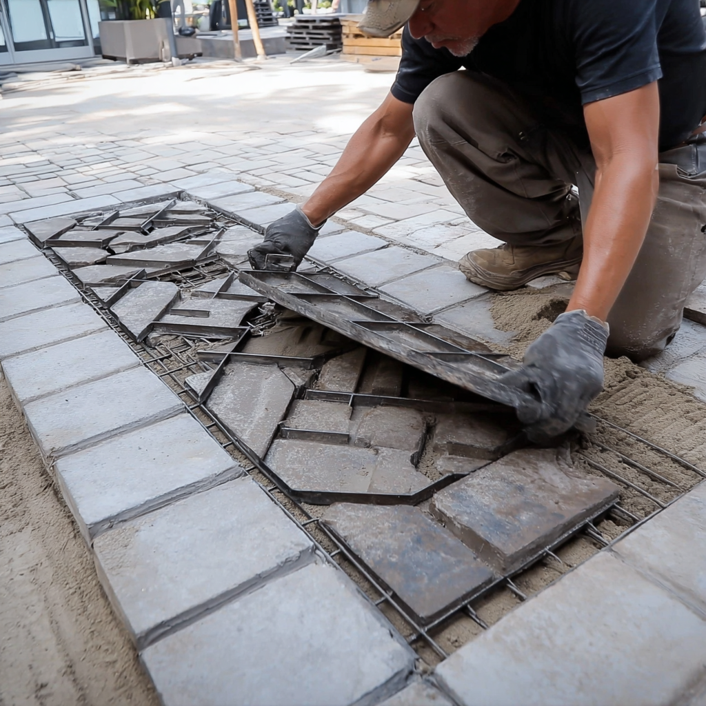 How to use a paver mold
