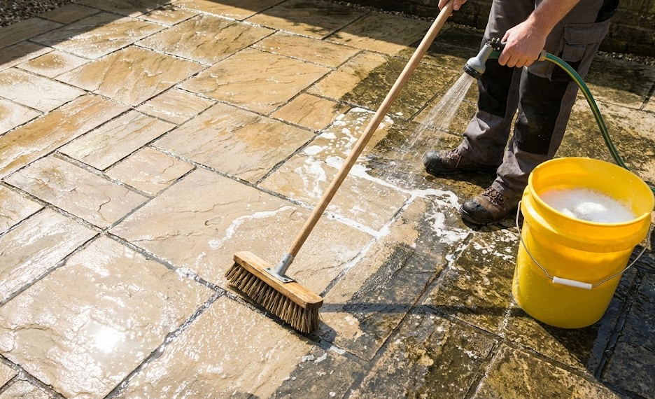 mold in between pavers cleaning
