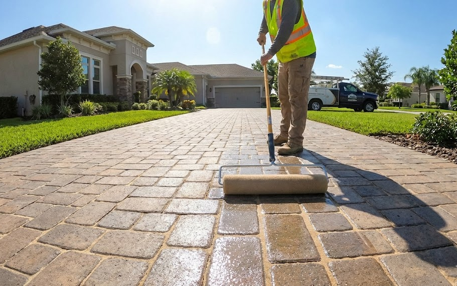 mold in between pavers sealing