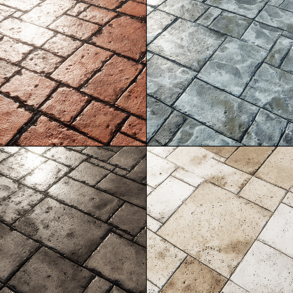 Mold in between pavers