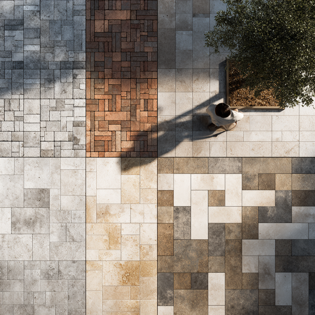 Major paver options in hardscape design