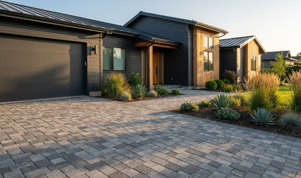 colors of a paver installation