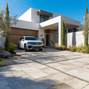 Are porcelain pavers good for driveways?