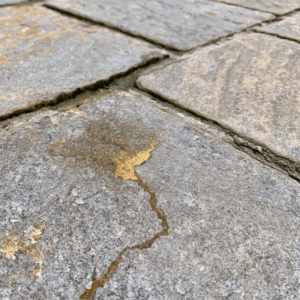 How to get grease out of stone pavers