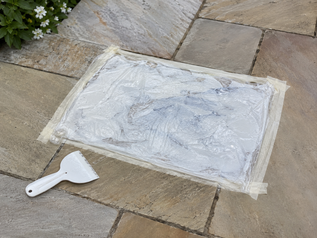 How to get grease out of stone pavers
