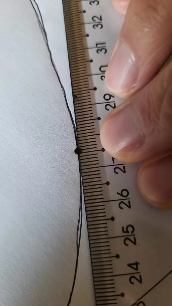 Sketch of curved paver with straight lines