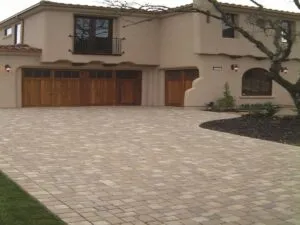 Color Pavers Go With a Tan House