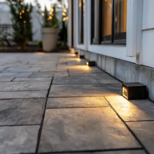 Is it possible to install pavers against the house foundation?