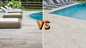 porcelain pavers vs travertine pavers