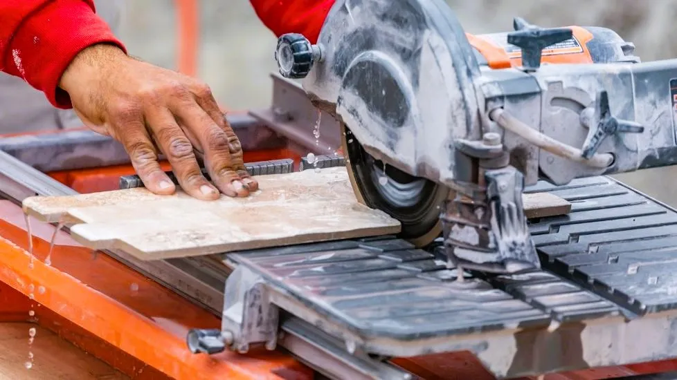 wet saw cut pavers