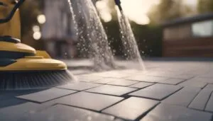 how to clean belgard pavers